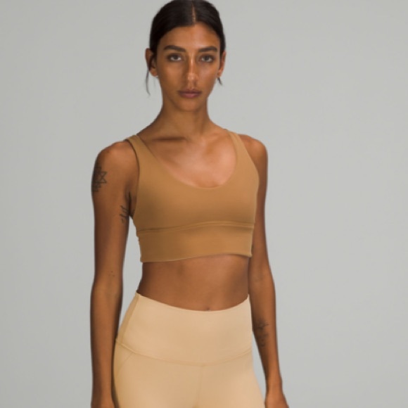Lululemon Align Reversible Bra, A/B Cup in Bold Beige/Pecan Tan, Size 4 - Picture 1 of 4